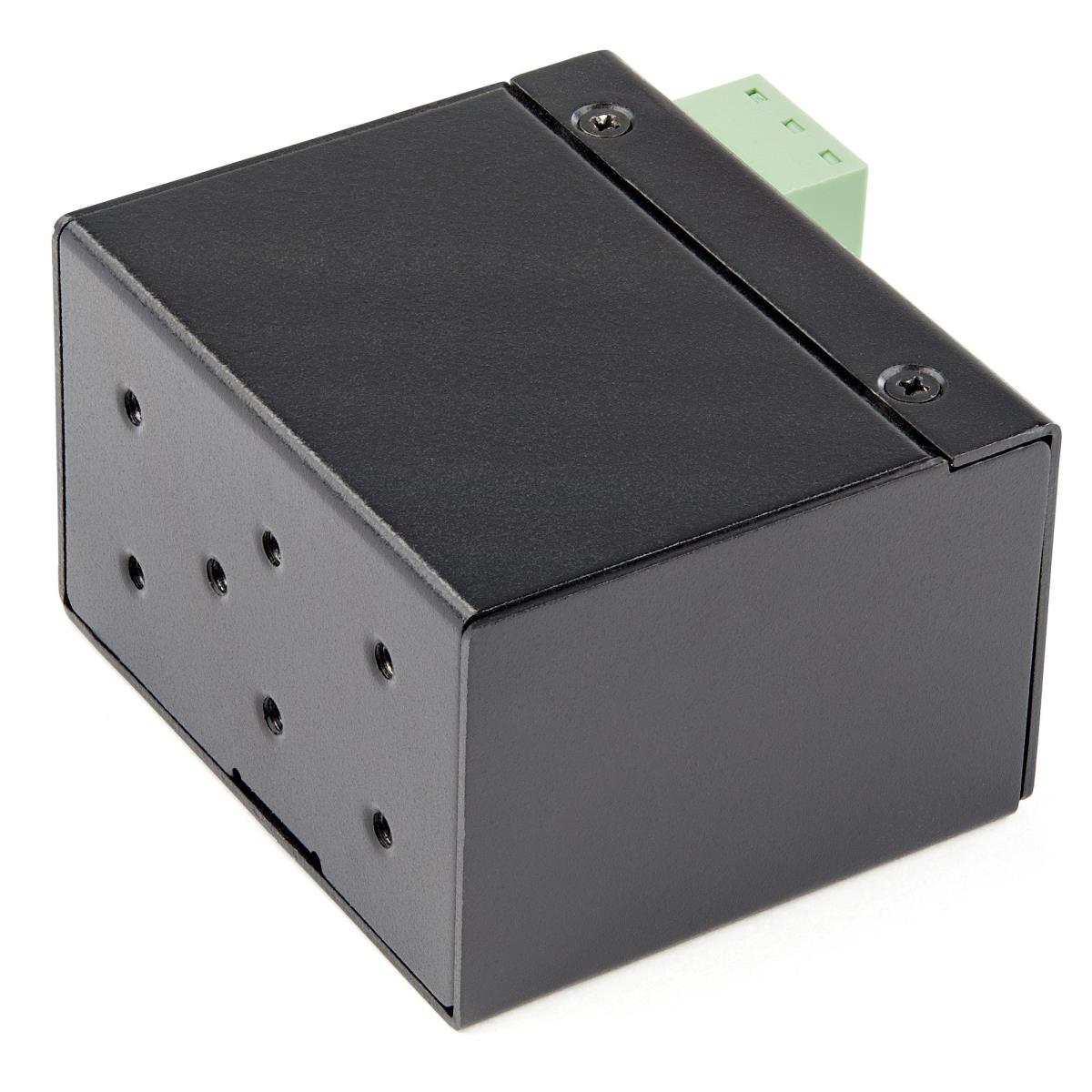 STARTECH.COM Industrial Fiber To Ethernet Media Converter - 100mbps Sfp To Rj45/CAT6 Sm/mm - Fiber To Copper Network - Ip-30 12v Input