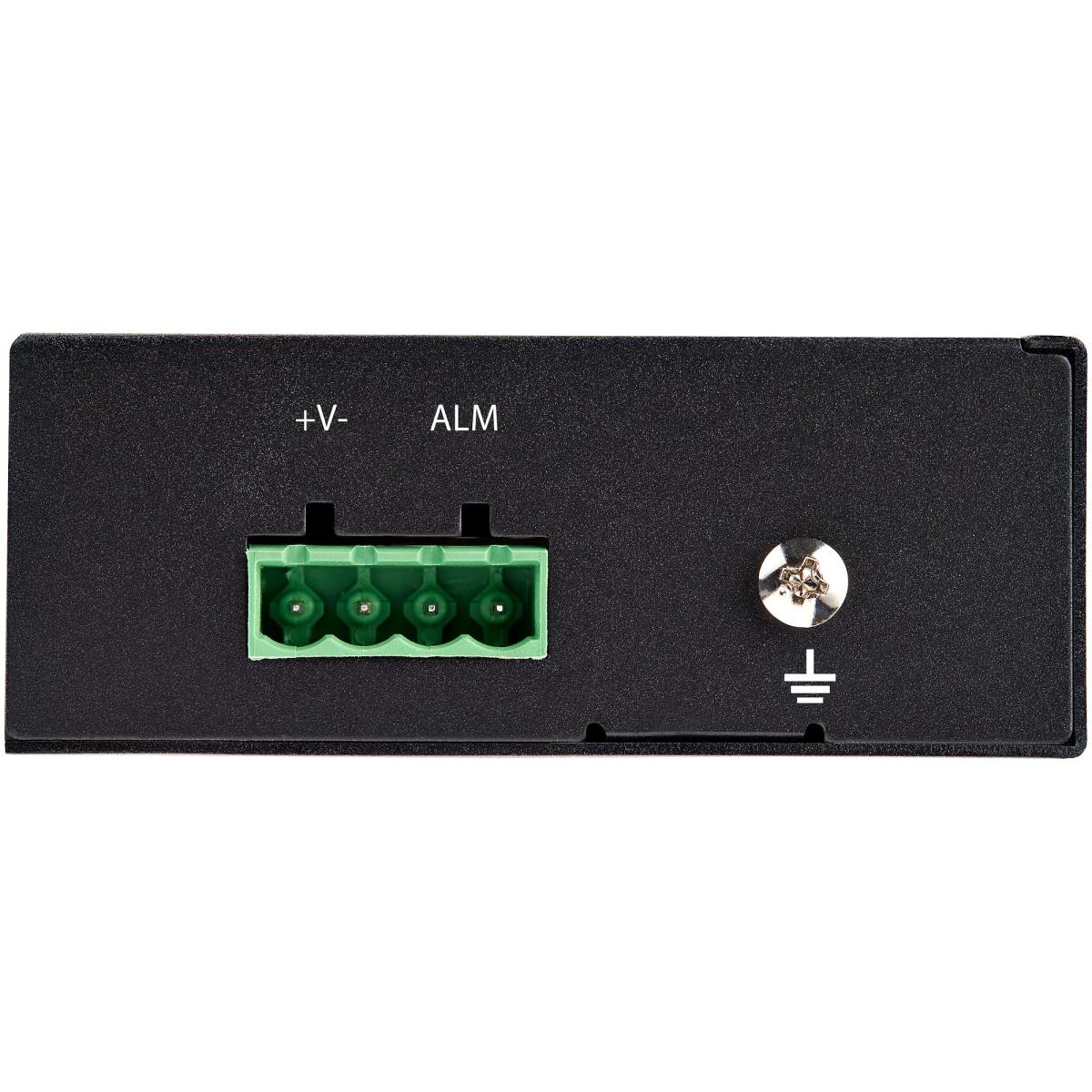 STARTECH.COM Poe+ Industrial Fiber To Ethernet Media Converter 60w - Sfp To Rj45 - Sm/mm Fiber To Gigabit Copper Ip-30