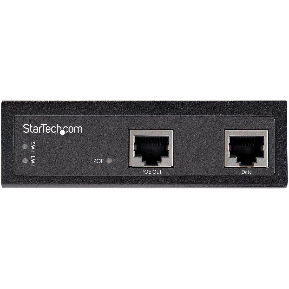 STARTECH.COM Industrial Gigabit Poe Injector 90w 802.3bt Poe++ Upoe Injector 48v-56vdc -40c To +75c