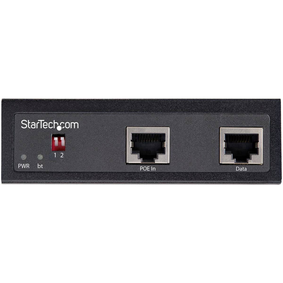 STARTECH.COM Industrial Gigabit Poe Splitter - 90w Power Over Ethernet Poe++ Splitter - 12-48v Dc Splitter 802.3bt Ultra Poe -40c To +75c