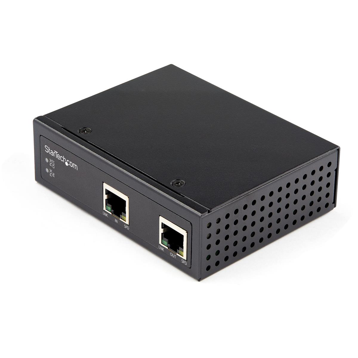 STARTECH.COM Industrial Gigabit Poe Extender - 60w 802.3bt Poe++ 100m/330ft - Power Over Ethernet Network Range Extender - Ip-30 Hardened