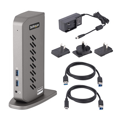 STARTECH.COM Docking Station - Hybrid Universal USB 3.0 - USB-c USB-a Dock - Dual Hdmi/dp
