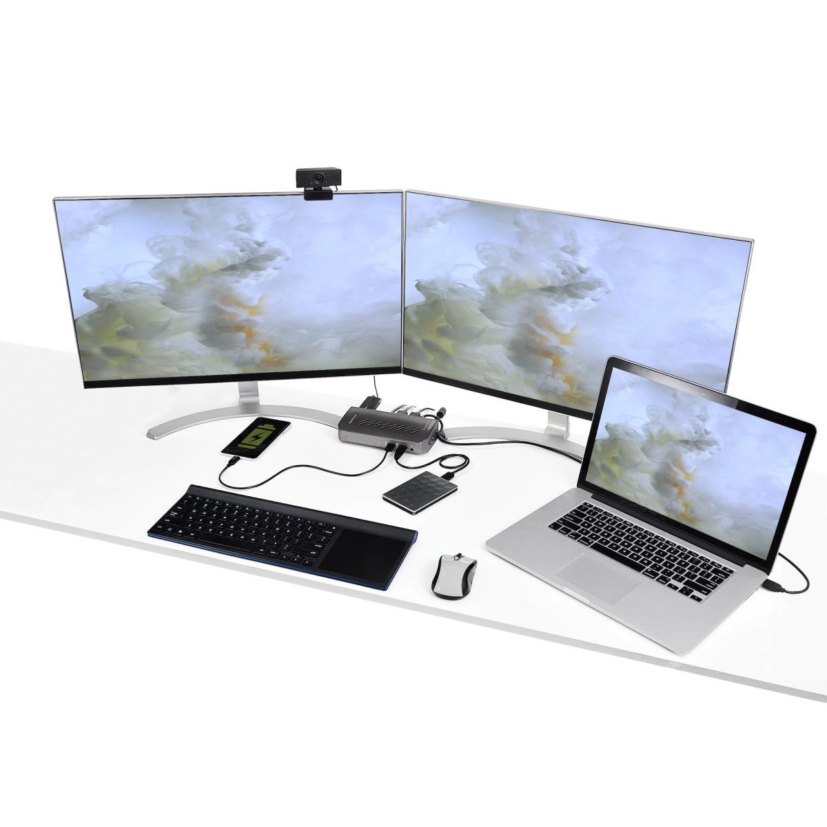 STARTECH.COM Docking Station - Hybrid Universal USB 3.0 - USB-c USB-a Dock - Dual Hdmi/dp