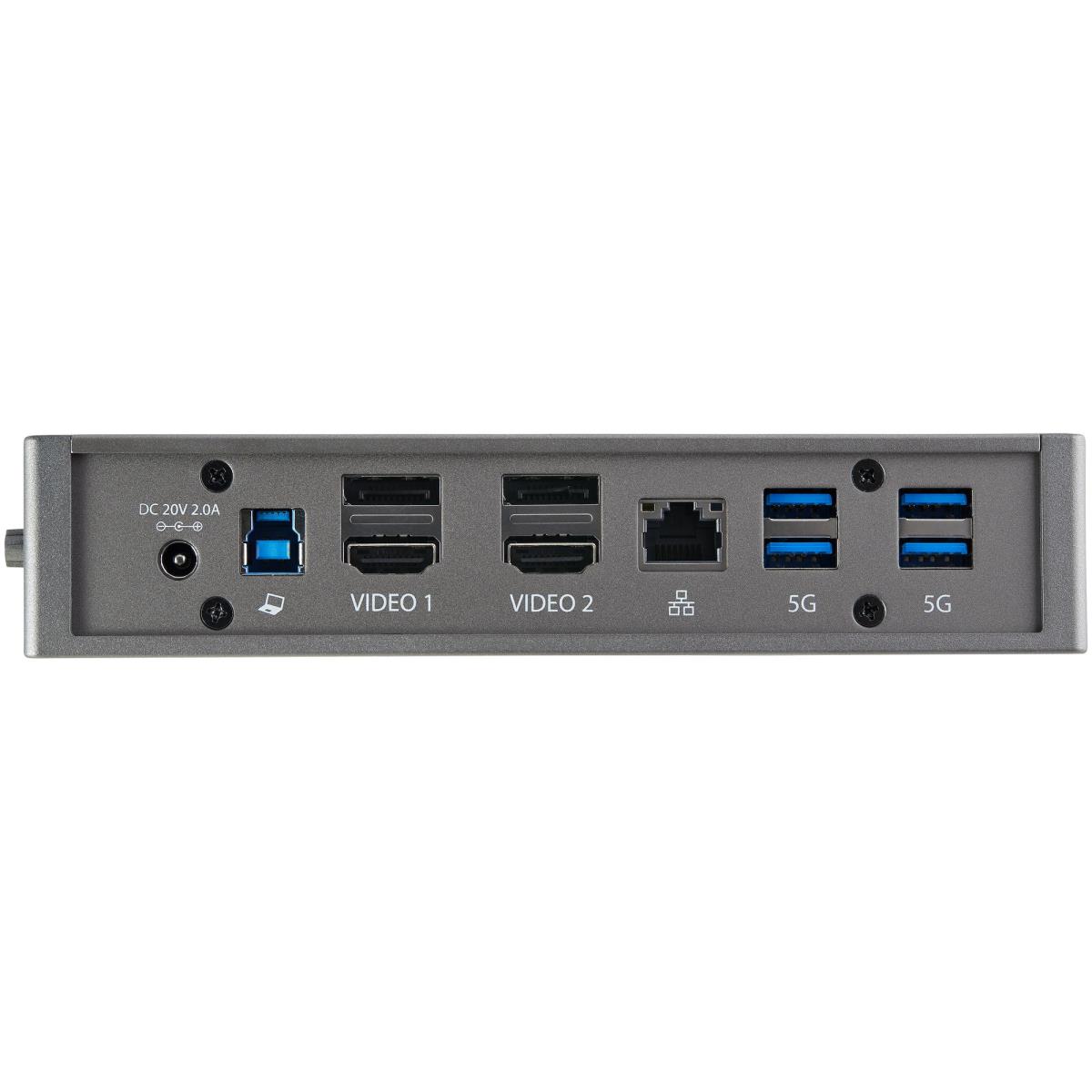 STARTECH.COM Docking Station - Hybrid Universal USB 3.0 - USB-c USB-a Dock - Dual Hdmi/dp