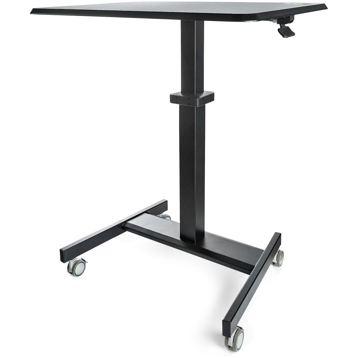 STARTECH.COM Mobile Standing Desk - Portable Sit Stand Ergonomic Rolling Cart