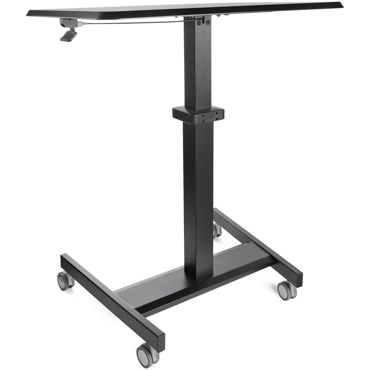 STARTECH.COM Mobile Standing Desk - Portable Sit Stand Ergonomic Rolling Cart