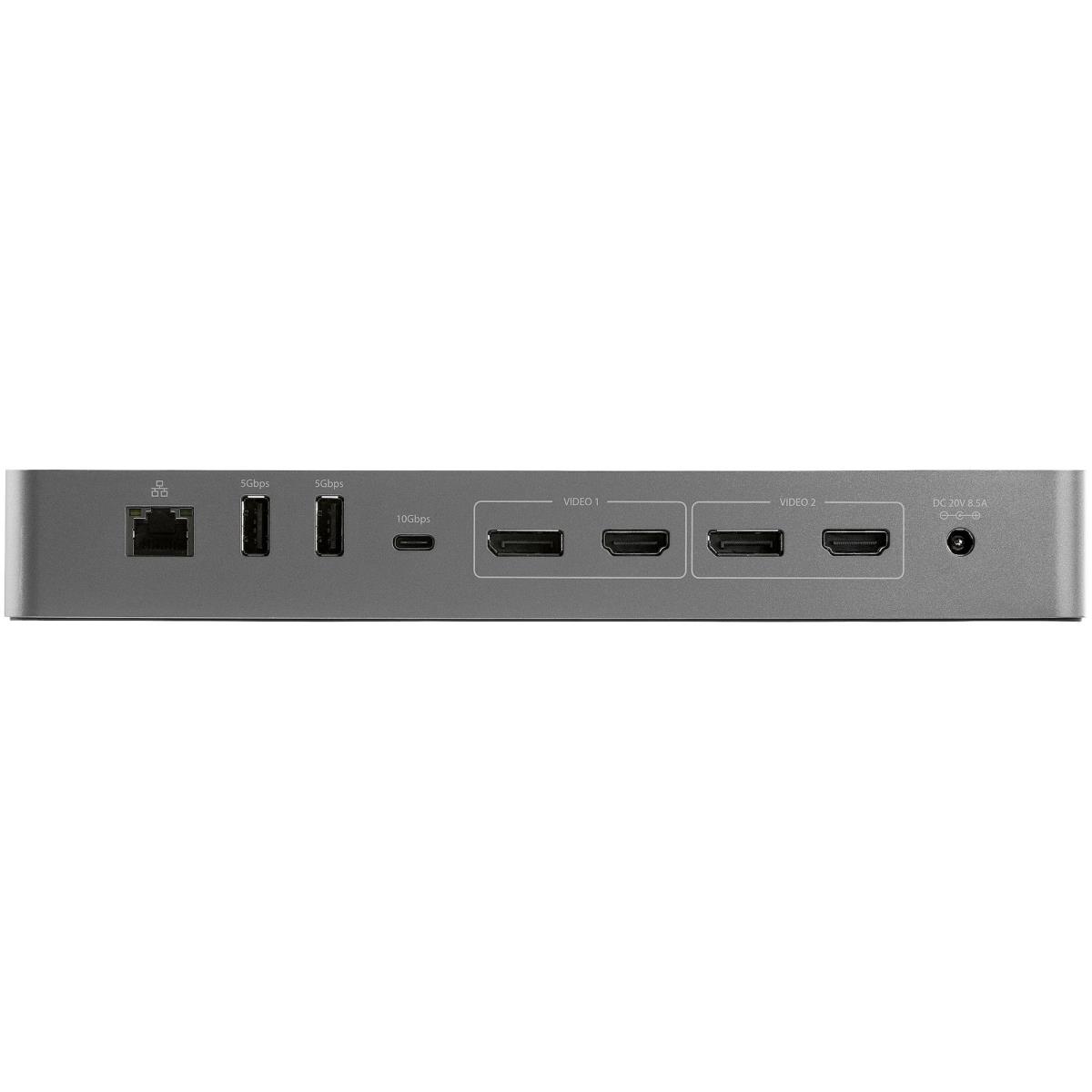 STARTECH.COM Laptop Docking Station - Thunderbolt 3 Dock W/ USB-c Host Compatibility - Dual 4k 60hz DisplayPort 1.4 Or Dual Hdmi Monitors