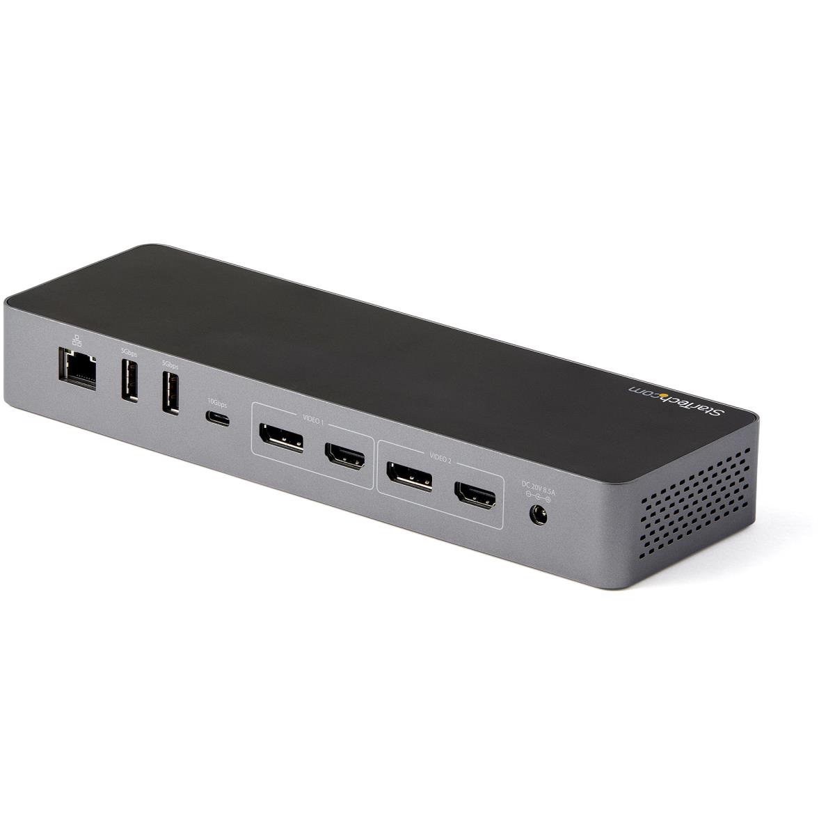 STARTECH.COM Laptop Docking Station - Thunderbolt 3 Dock W/ USB-c Host Compatibility - Dual 4k 60hz DisplayPort 1.4 Or Dual Hdmi Monitors