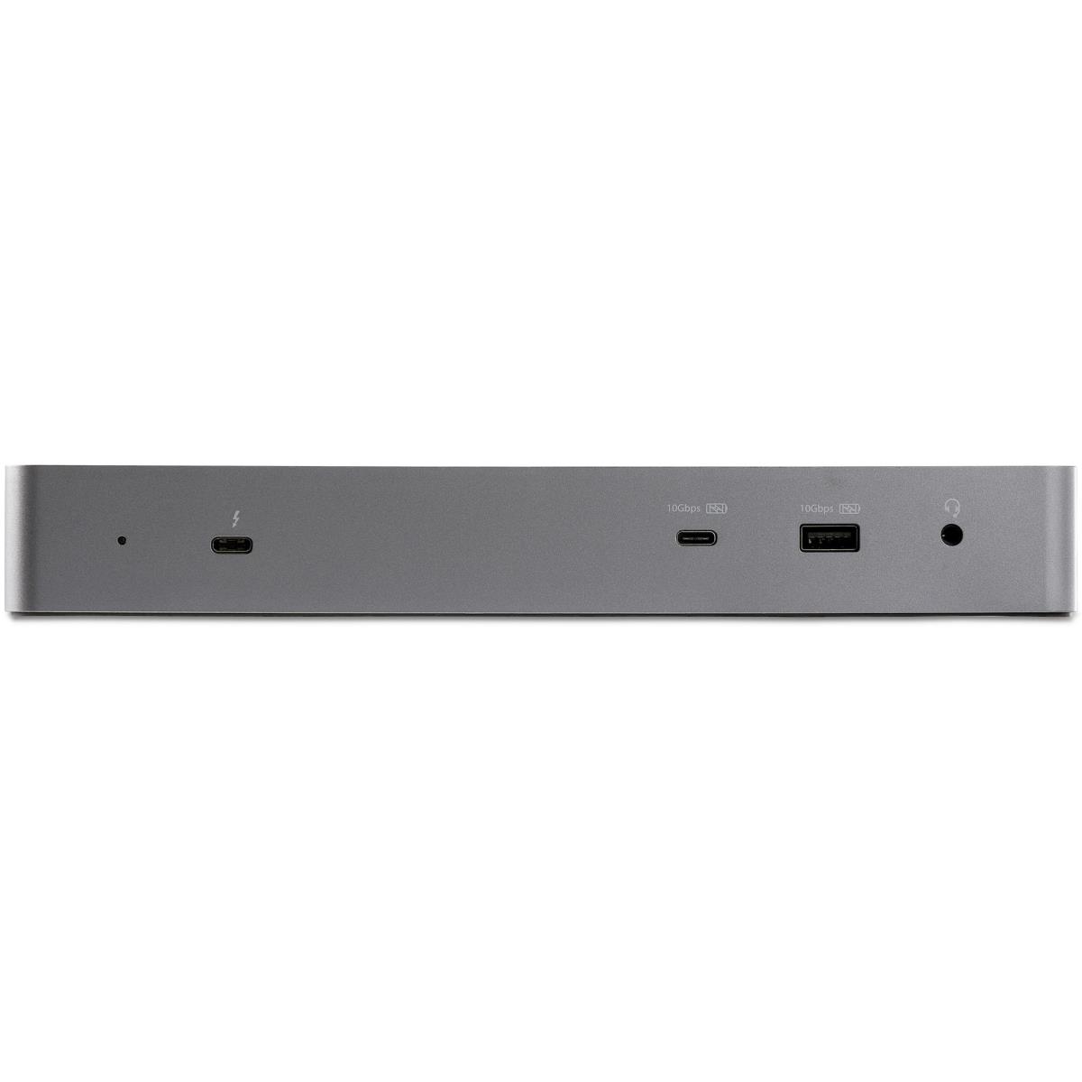 STARTECH.COM Laptop Docking Station - Thunderbolt 3 Dock W/ USB-c Host Compatibility - Dual 4k 60hz DisplayPort 1.4 Or Dual Hdmi Monitors