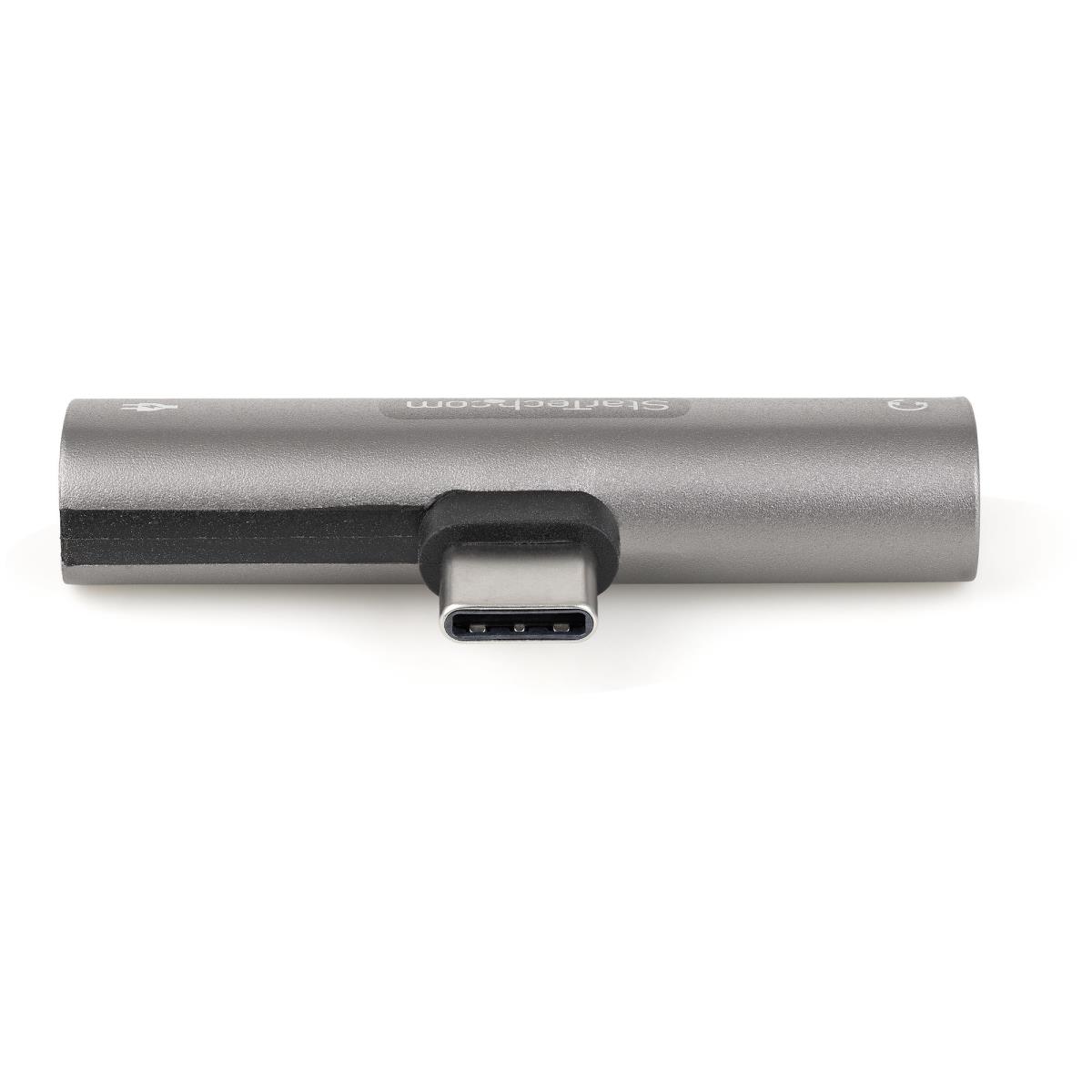 STARTECH.COM USB C Audio + Charge Adapter 3.5mm Headset Jack + Pd Charging