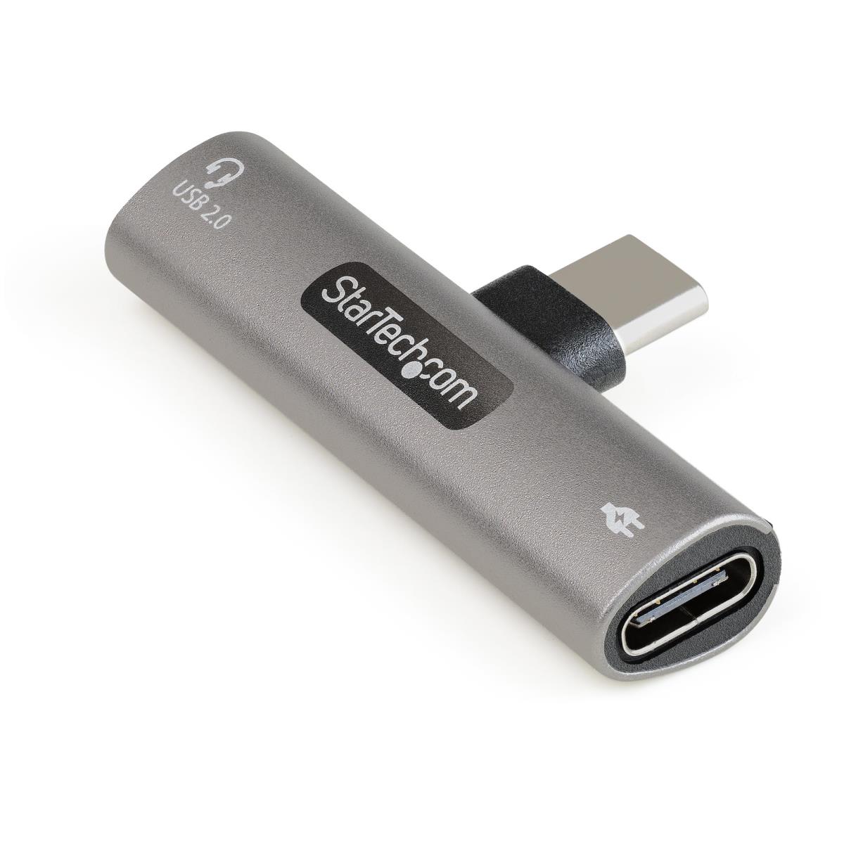 STARTECH.COM USB C Audio / Charge Adapter W/ USB-c Audio And 60w Charge Port