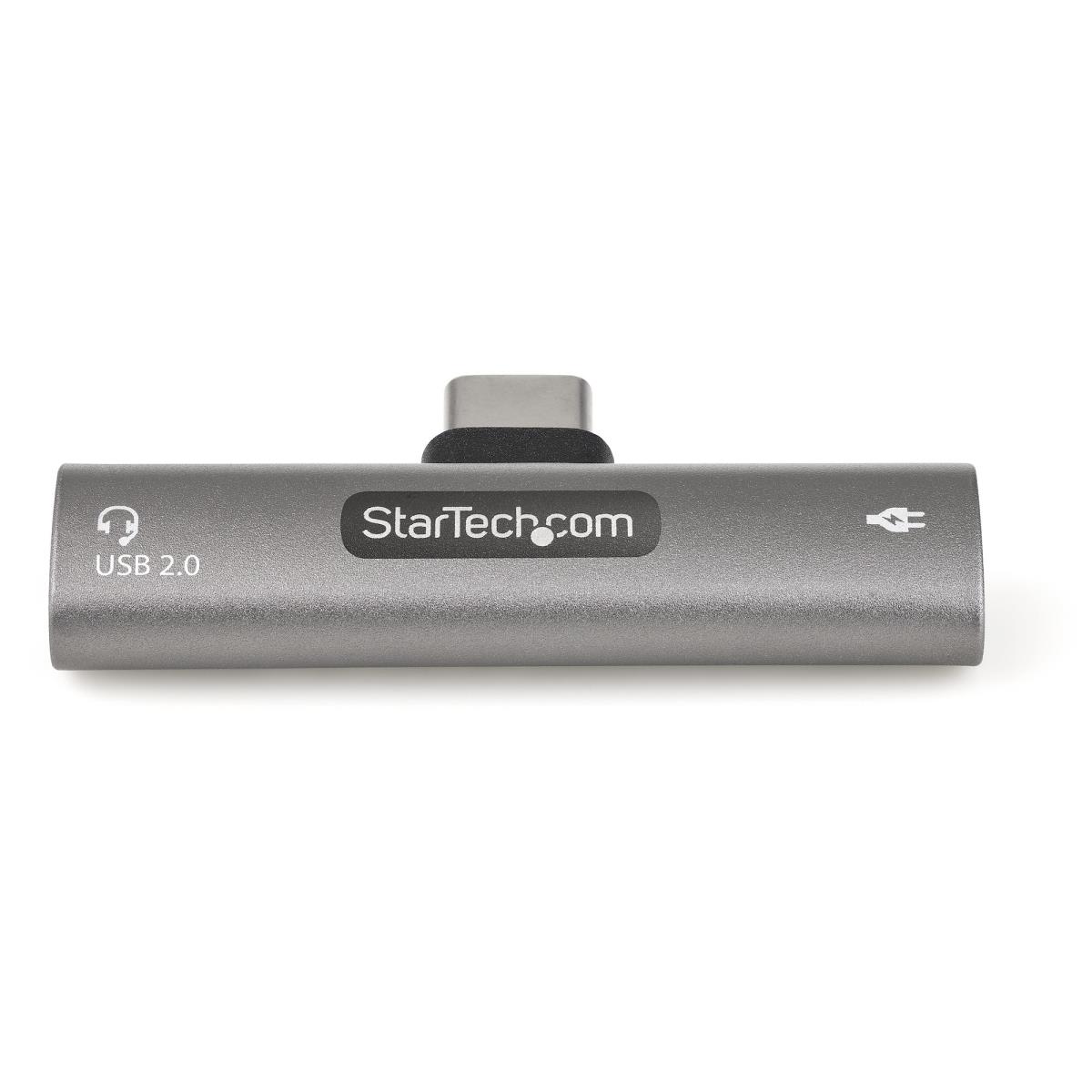 STARTECH.COM USB C Audio / Charge Adapter W/ USB-c Audio And 60w Charge Port