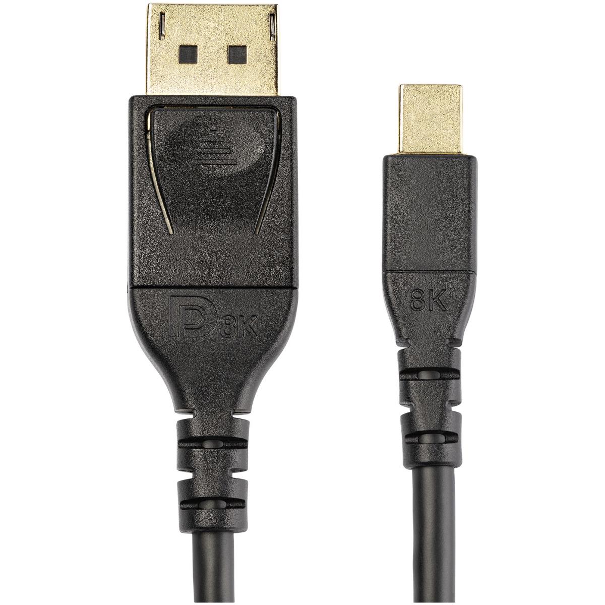 STARTECH.COM Mini DisplayPort To DisplayPort 1.4 Cable - 8k 60hz Vesa Certified Cable 2m