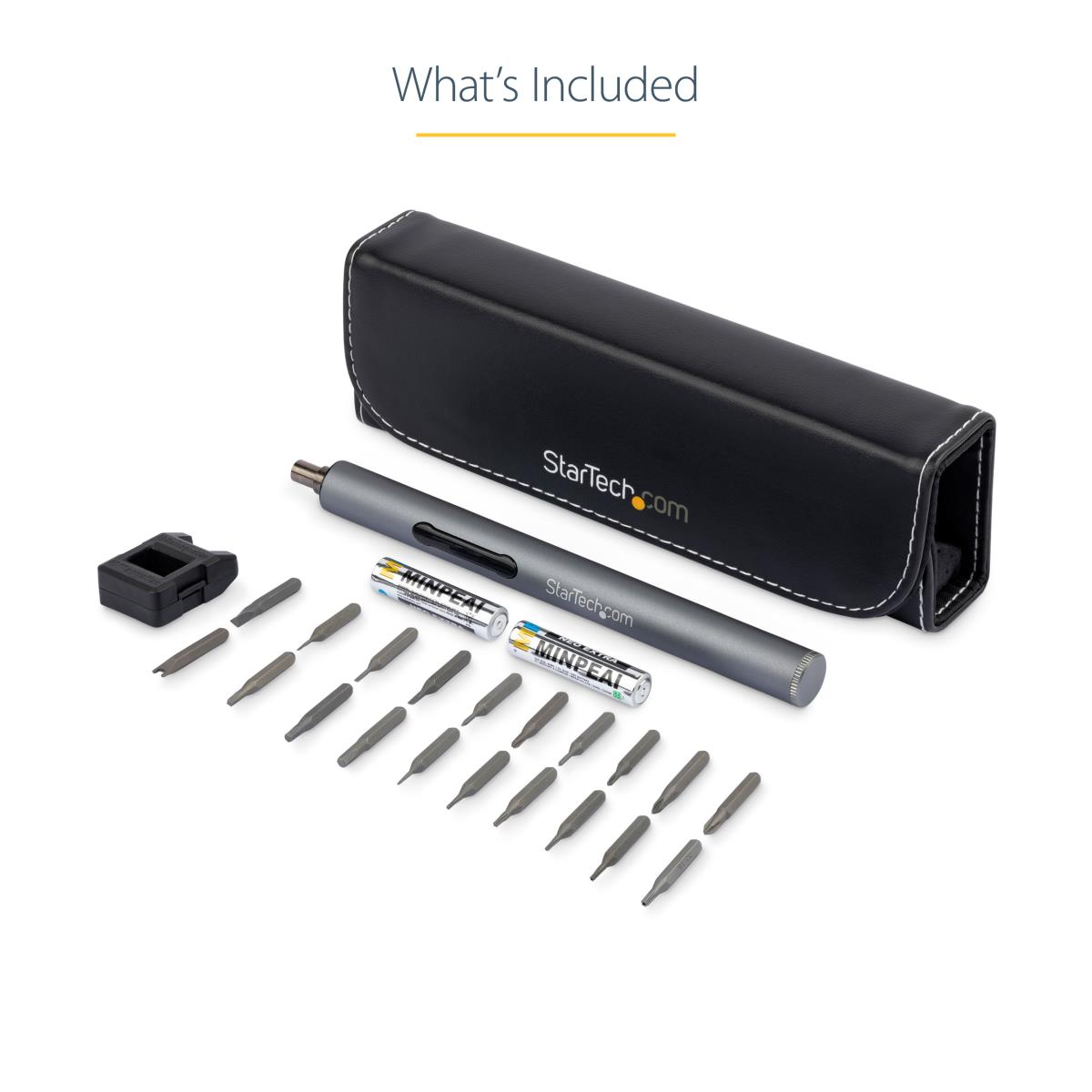 STARTECH.COM Mini Electric Precision Screwdriver Portable Powered 20-bit