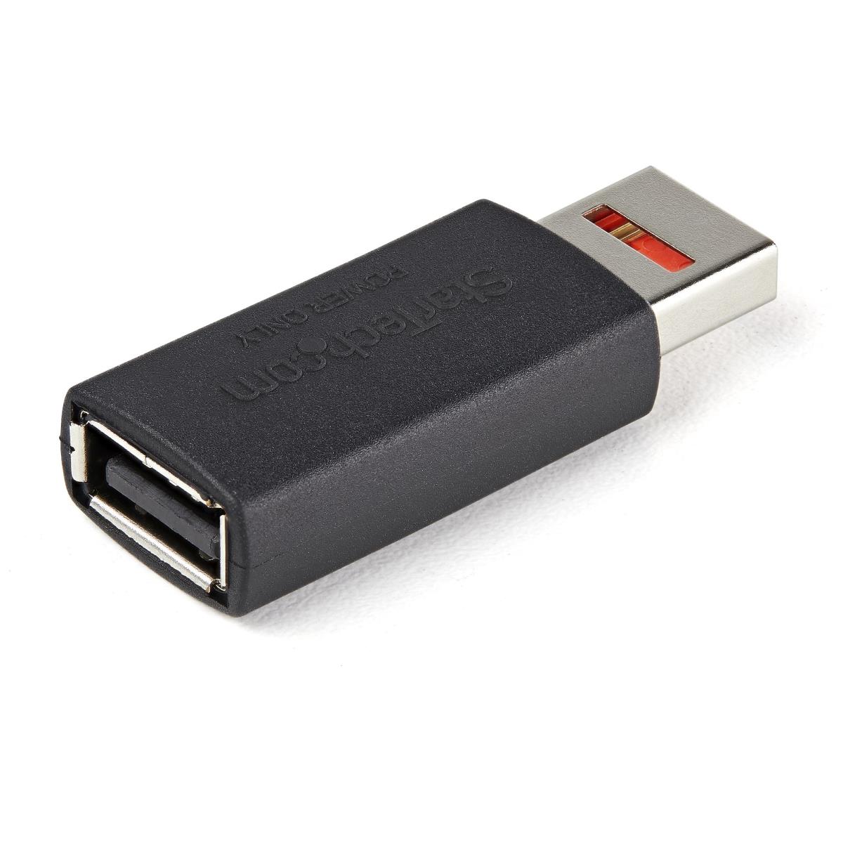 STARTECH.COM Secure Charge USB Data Blocker- USB-a M/f Power-only Adapter