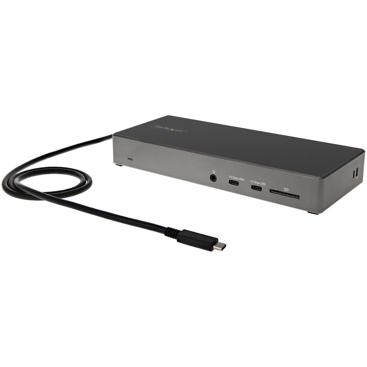 STARTECH.COM Docking Station - USB C Dock - Triple 4k Monitor - 2x Dp/hdmi - 100w Pd - 6x Downstream USB Ports