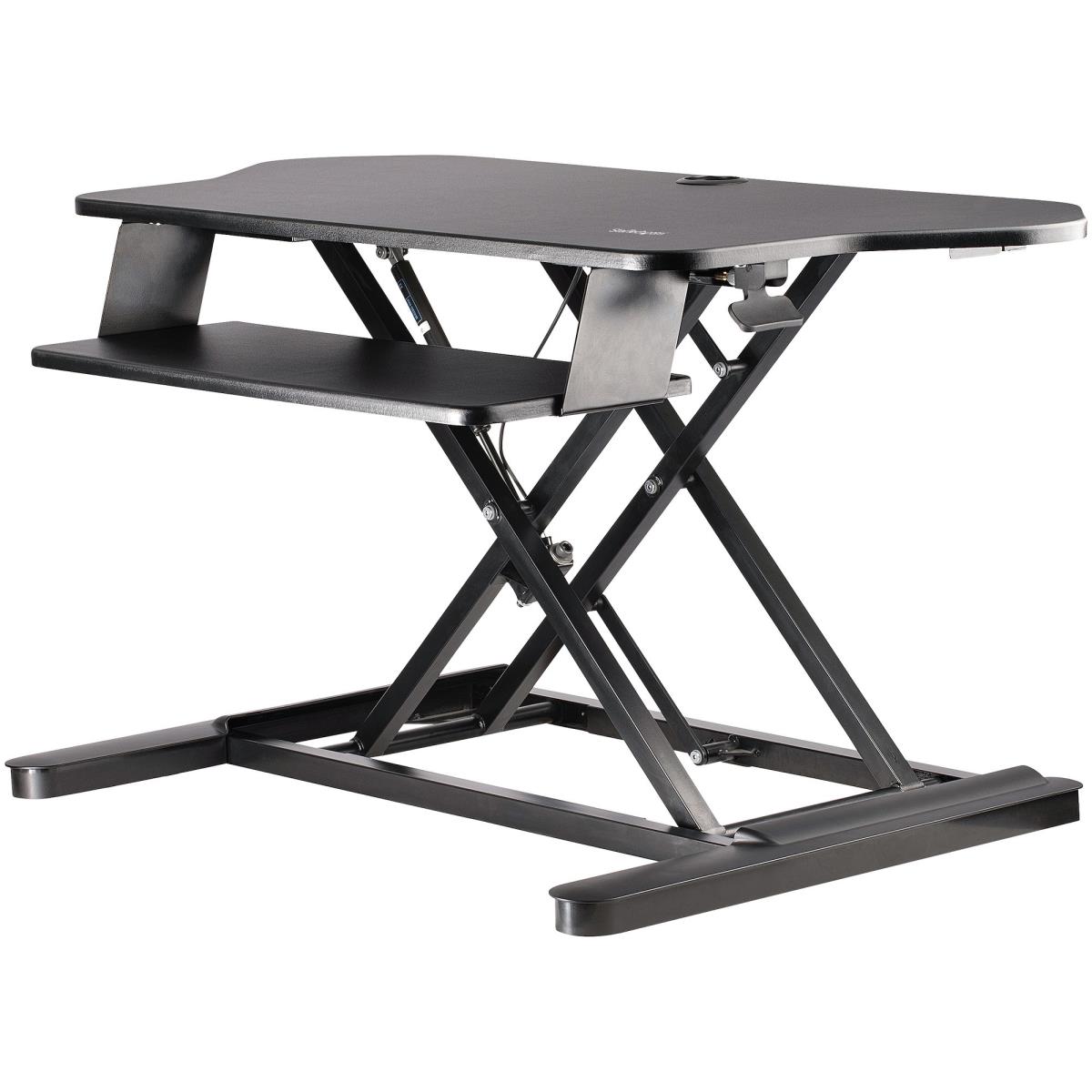 STARTECH.COM Corner Sit Stand Desk Converter Keyboard Tray - Height Adjustabl