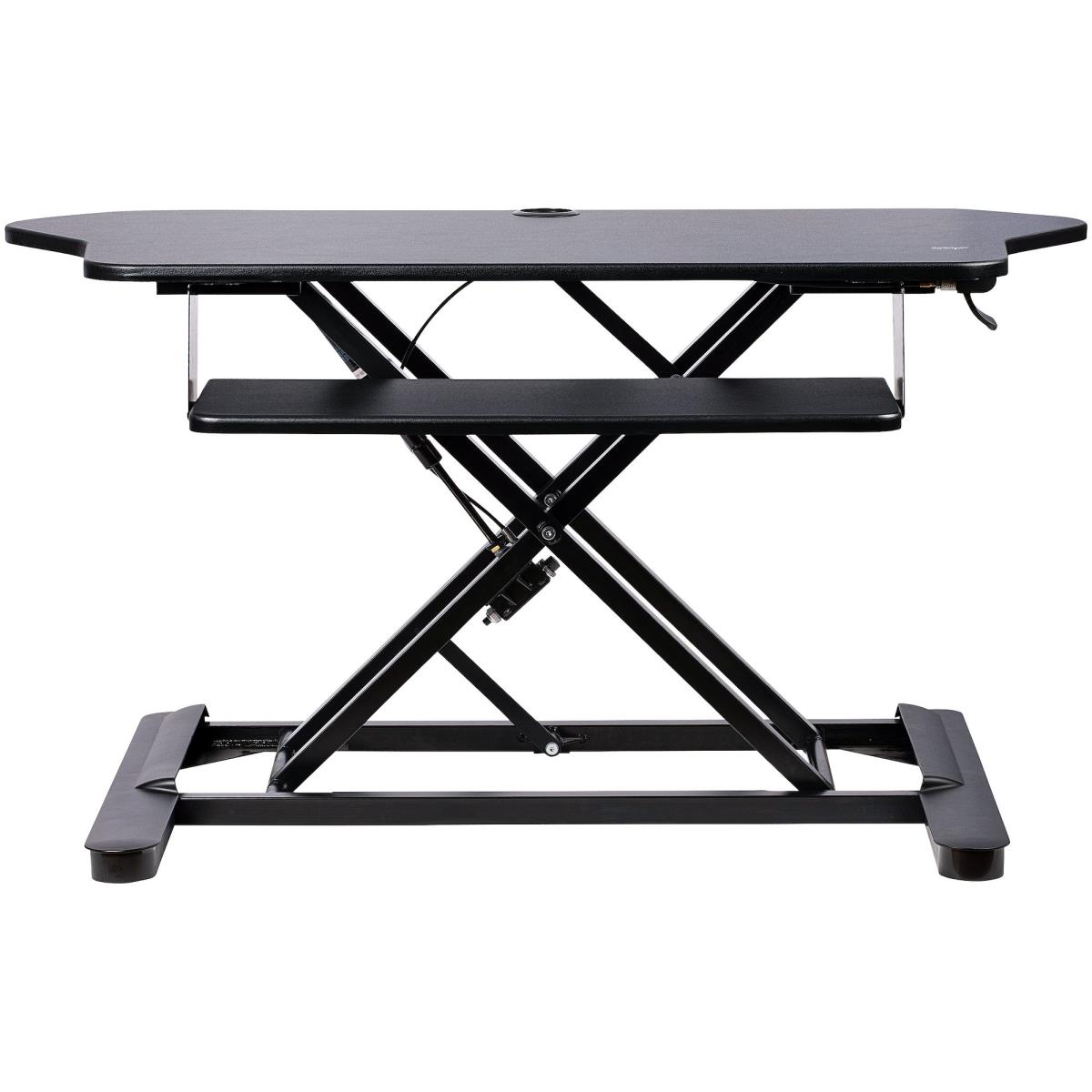STARTECH.COM Corner Sit Stand Desk Converter Keyboard Tray - Height Adjustabl