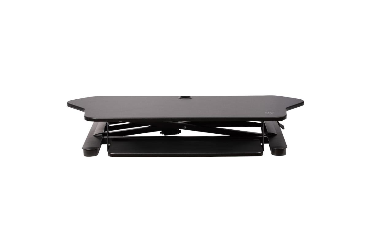 STARTECH.COM Corner Sit Stand Desk Converter Keyboard Tray - Height Adjustabl