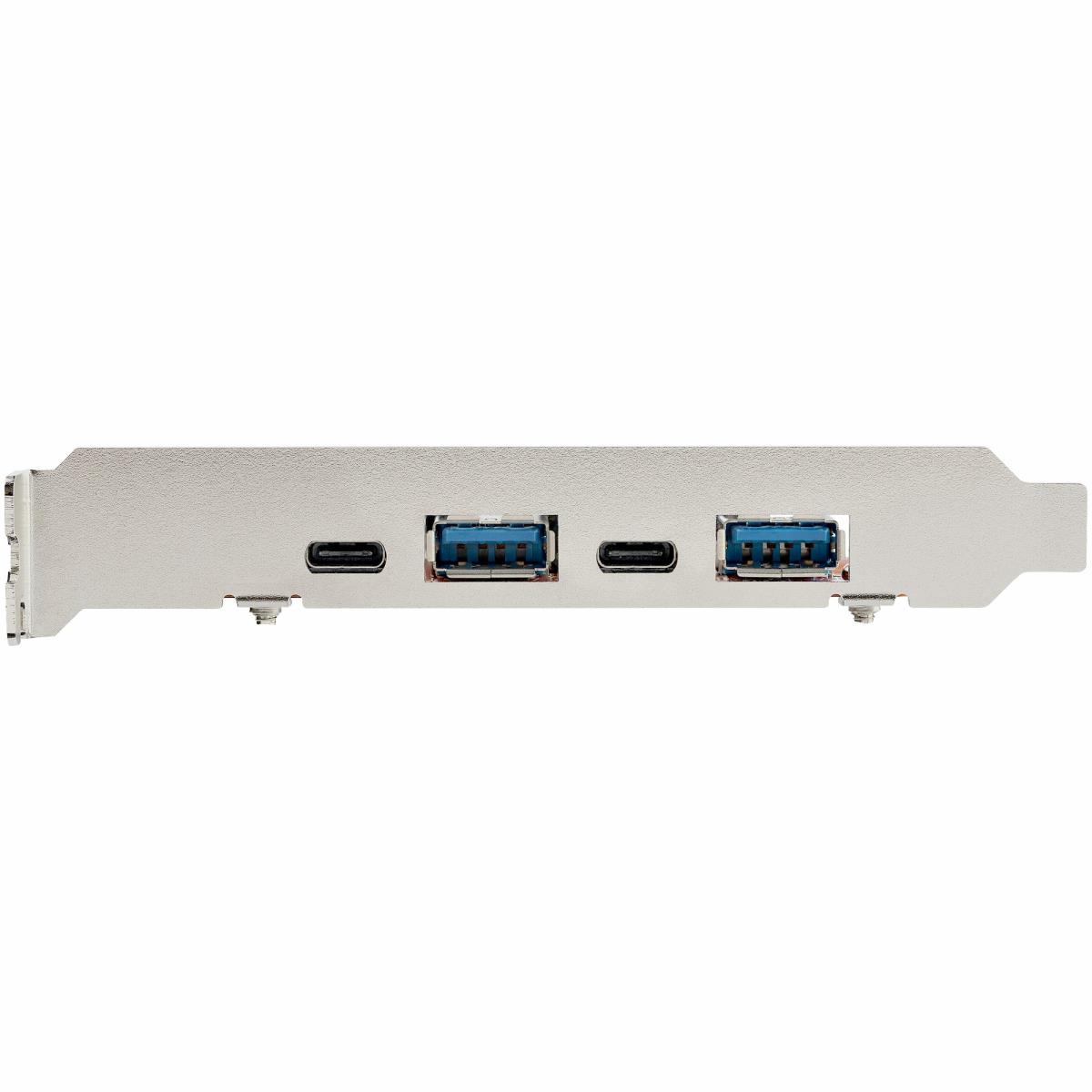 STARTECH.COM USB Pci-e Card - 4-port - 10gbps 2x USB-c And 2x USB-a Ports