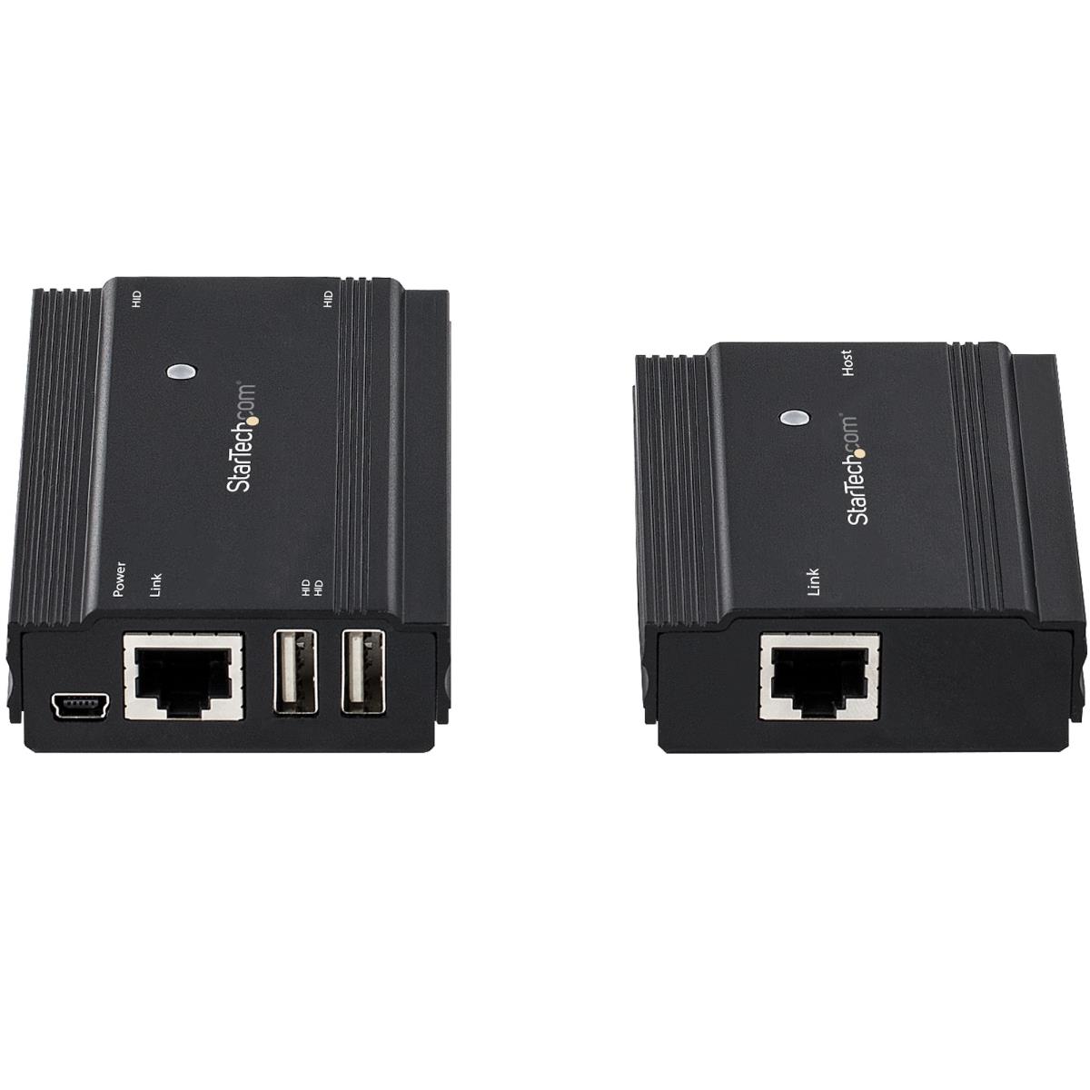 STARTECH.COM USB Extender Hub Adapter Kit - 4-port USB 2.0 Extender Hub Over Single Cat5e/CAT6 Ethernet Cable (rj45) - 330ft (100m)