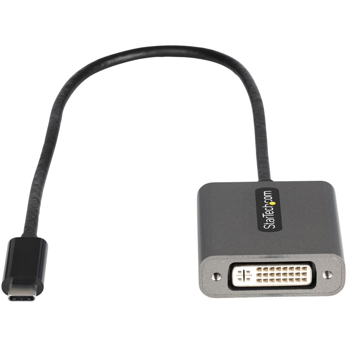 STARTECH.COM USB C To DVI Adapter 1920x1200p With 12 Long Attached Cable