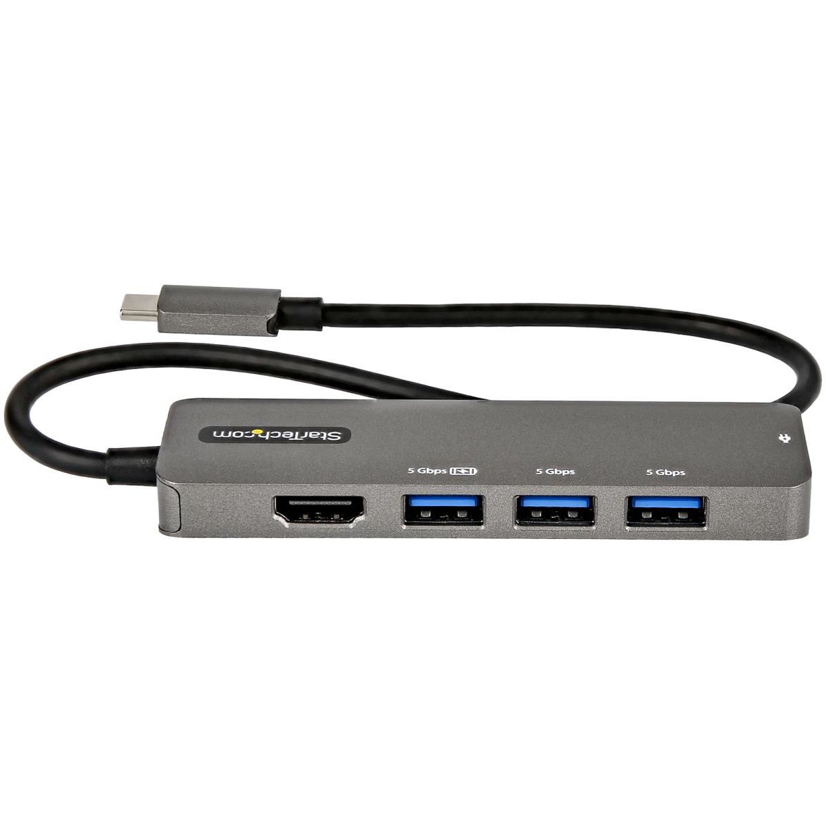 STARTECH.COM USB C Multiport Adapter Hdmi 4k 60hz/100w Pd/4xUSB