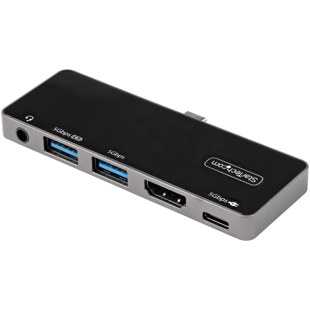 STARTECH.COM USB C Multiport Adapter - USB-c To 4k 60hz Hdmi 2.0, - 3-port USB 3.0 Hub, Audio - USB-c Mini Dock