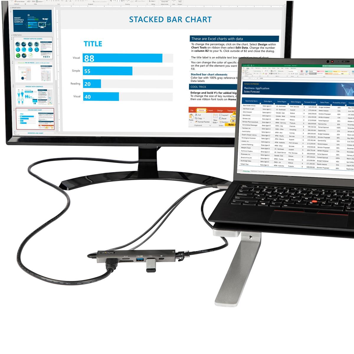 STARTECH.COM USB-c Multiport Adapter 4k 60hz Hdmi 2.0 - 100w Pd Passthrough