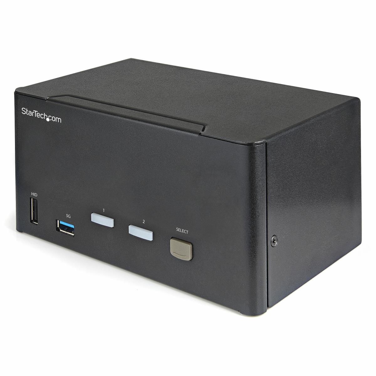 STARTECH.COM 2 Port Triple Monitor DisplayPort KVM Switch, 4k 60hz Uhd Hdr, Desktop 4k Dp 1.2 KVM Wi