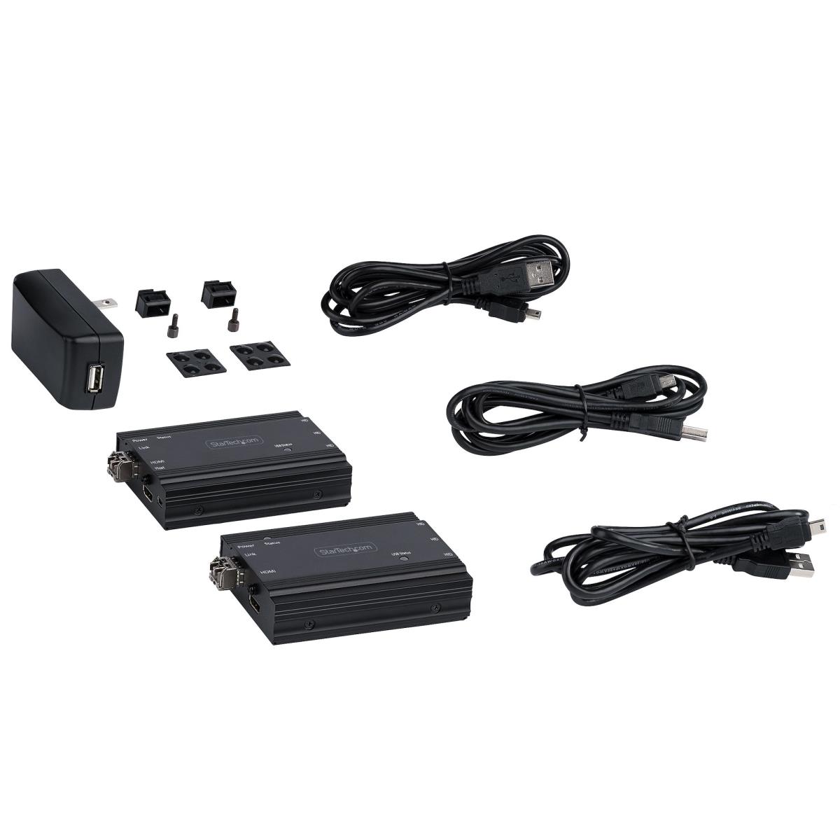 STARTECH.COM KVM Extender - 4k Hdmi Over Fiber, Hdmi Video & USB Over Fiber, Up To 984ft/300m