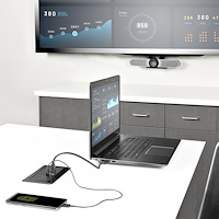 STARTECH.COM Conference Room Table Connectivity Box W/ Laptop Docki