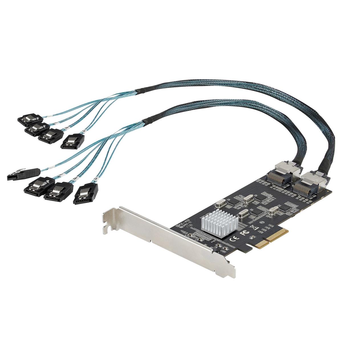 STARTECH.COM 8 Port SATA Pci-e Card - Pci-e X4 6gbps SATA III Expansion Card