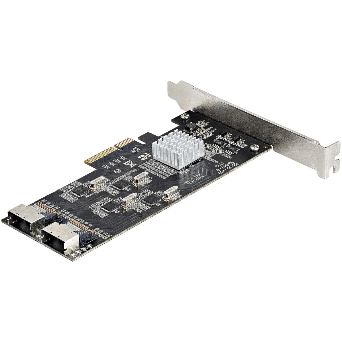 STARTECH.COM 8 Port SATA Pci-e Card - Pci-e X4 6gbps SATA III Expansion Card