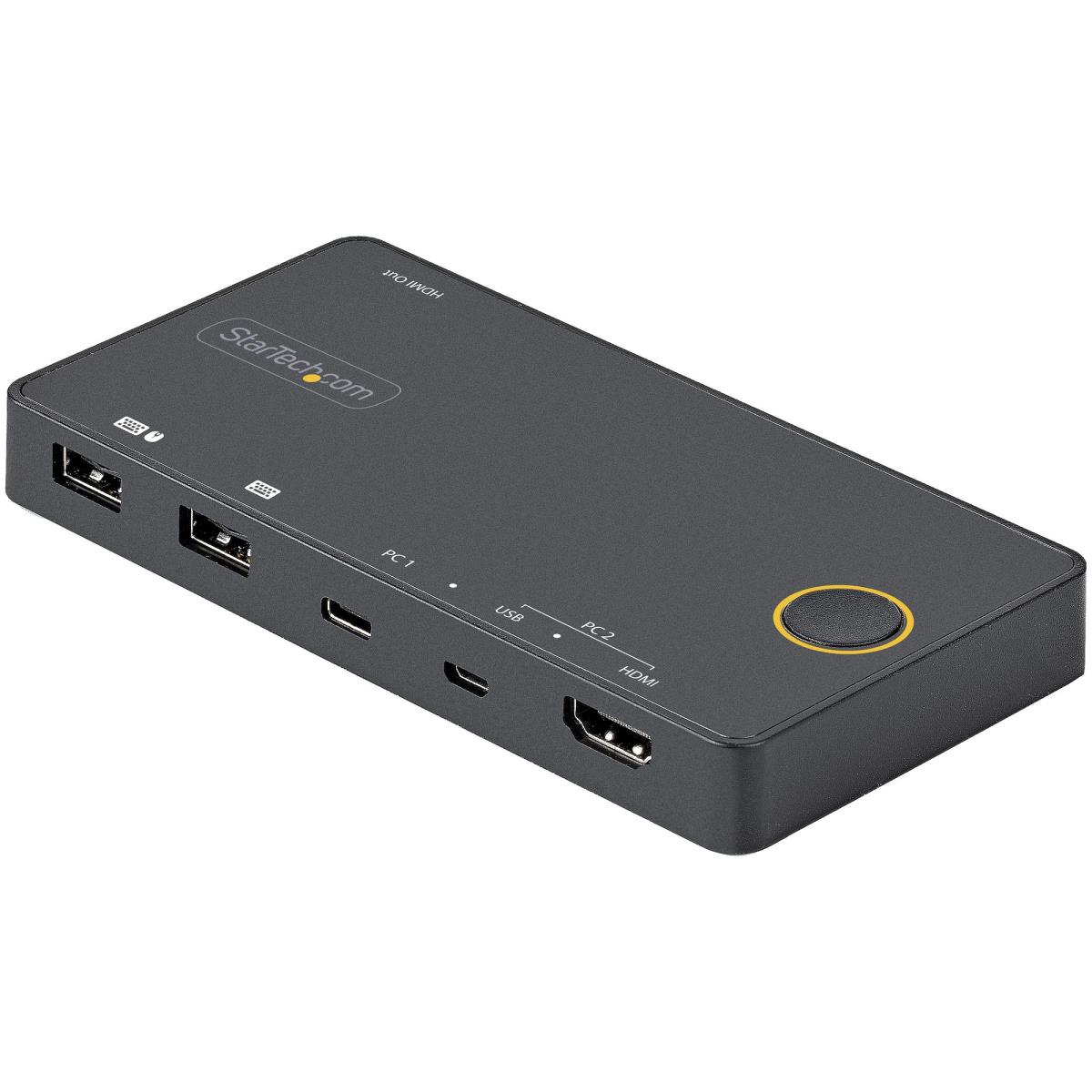 STARTECH.COM KVM Switch - 2 Port USB-a/hdmi / USB-c - 4k 60hz Hdmi 2.0