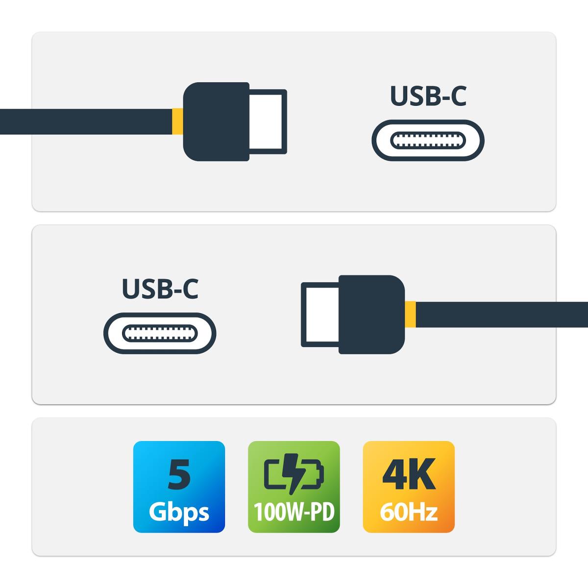 STARTECH.COM USB-c Cable 5gbps 100w - 2m