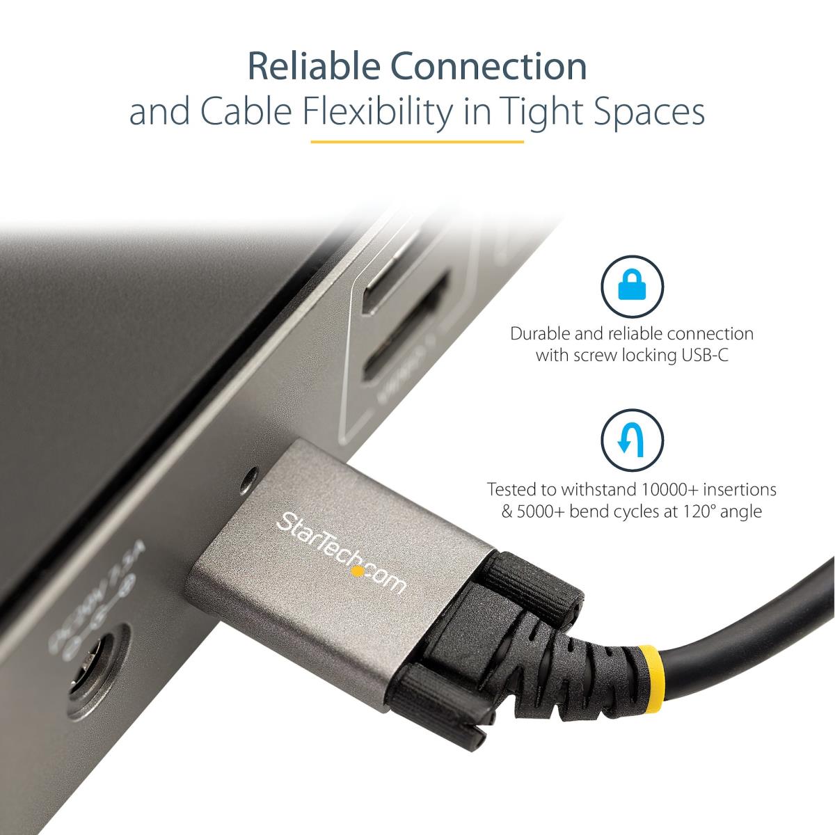 STARTECH.COM USB-c Cable Side Screw Locking 10gbps - 50cm