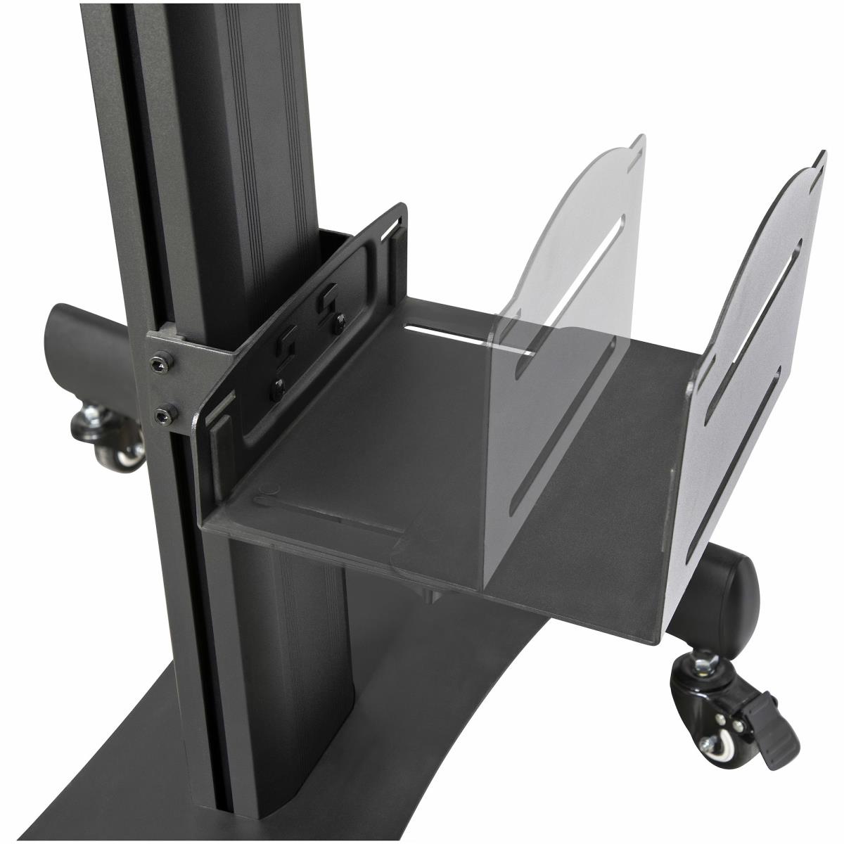 STARTECH.COM Mobile Workstation Cart With Monitor Mount And Cpu Holder