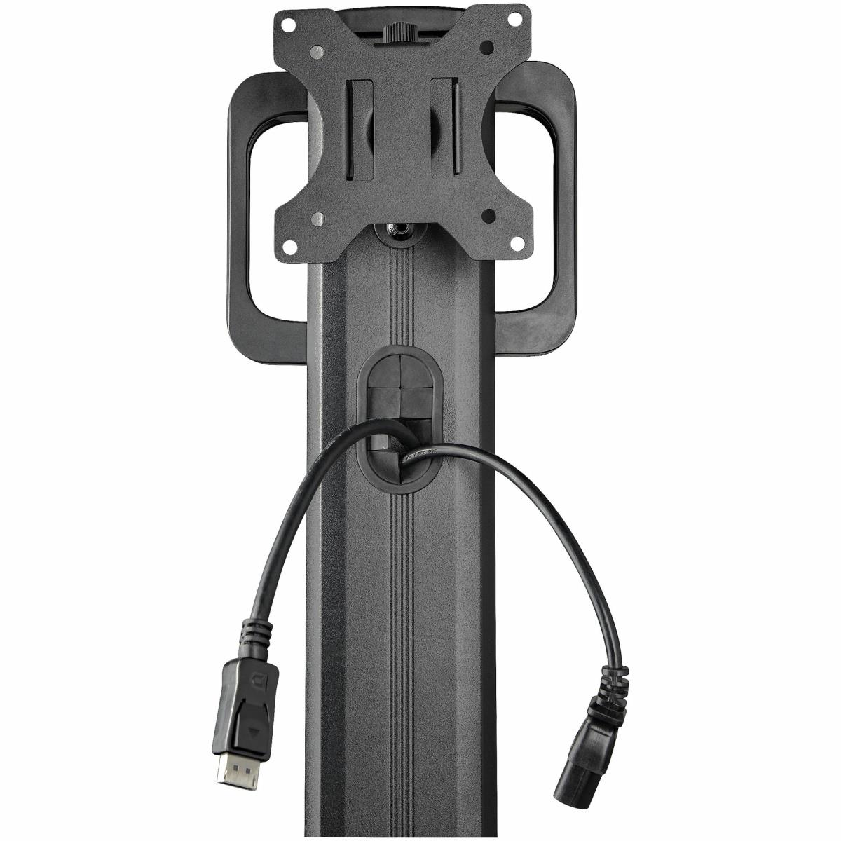 STARTECH.COM Mobile Workstation Cart With Monitor Mount And Cpu Holder
