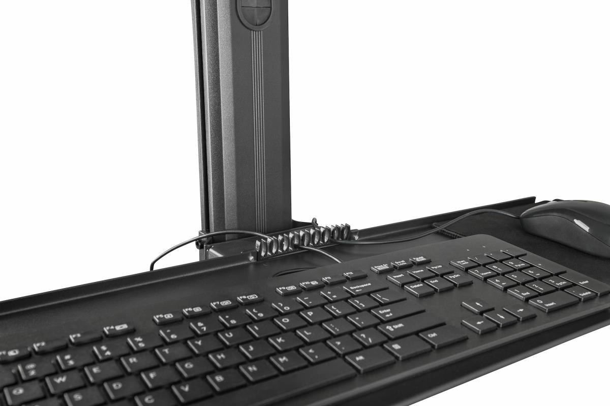 STARTECH.COM Mobile Workstation Cart With Monitor Mount And Cpu Holder