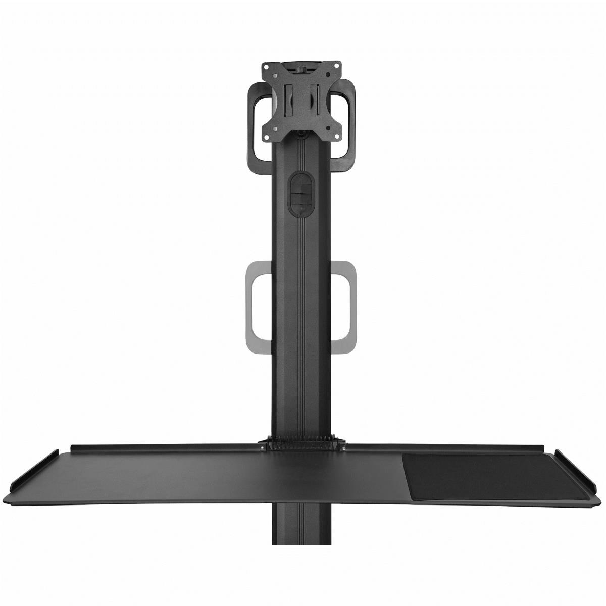 STARTECH.COM Mobile Workstation Cart With Monitor Mount And Cpu Holder