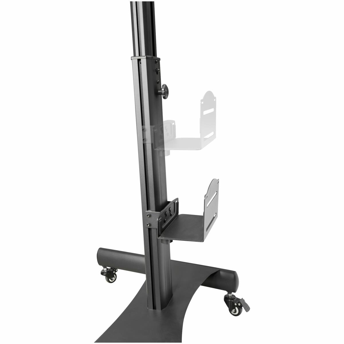 STARTECH.COM Mobile Workstation Cart With Monitor Mount And Cpu Holder