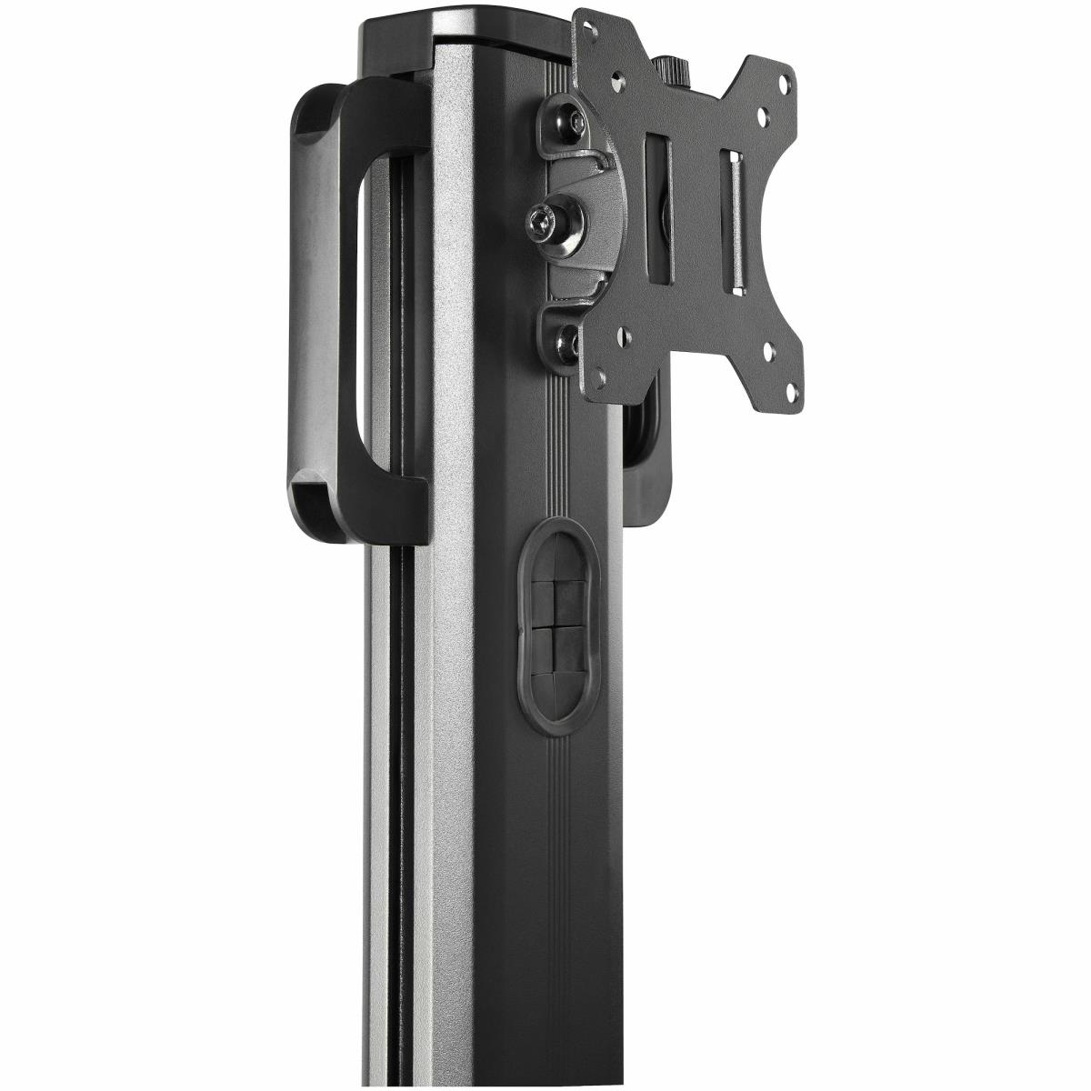 STARTECH.COM Mobile Workstation Cart With Monitor Mount And Cpu Holder