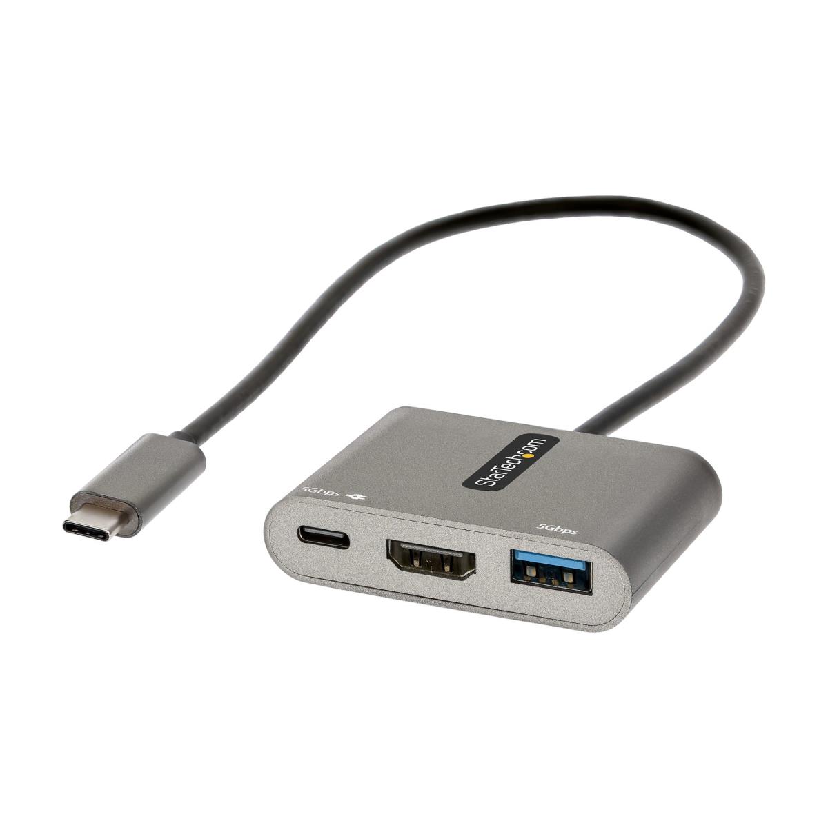 STARTECH.COM USB C Multiport Adapter USB-c To Hdmi 4k Pd 3.0 USB 3.0 Hub