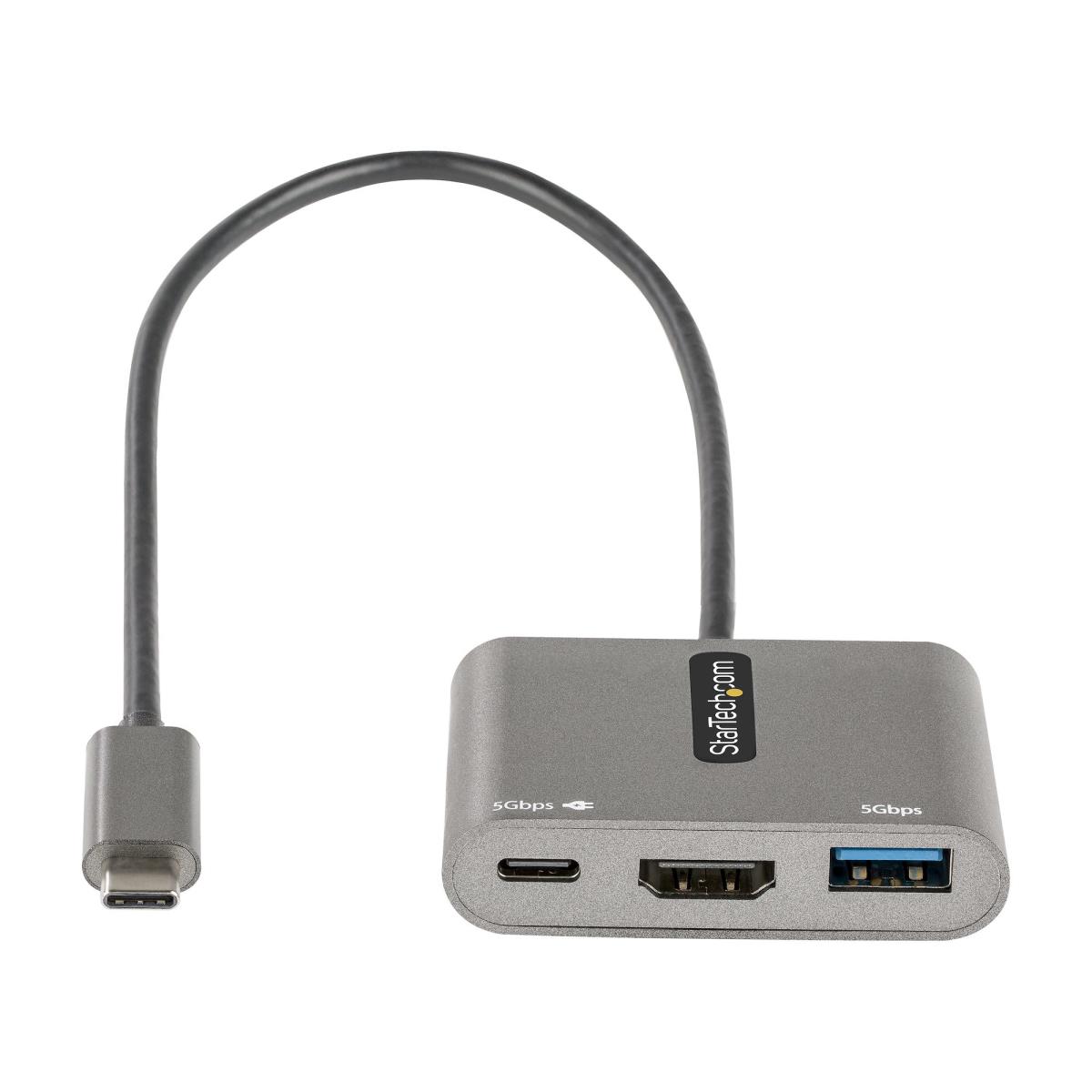 STARTECH.COM USB C Multiport Adapter USB-c To Hdmi 4k Pd 3.0 USB 3.0 Hub
