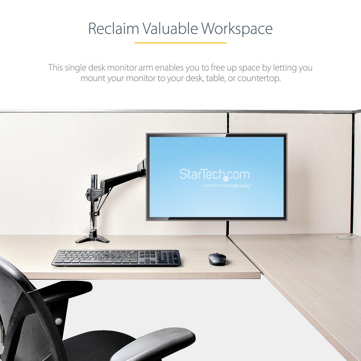 STARTECH.COM Desk Mount Monitor Arm Full Motion  Height Adjustable