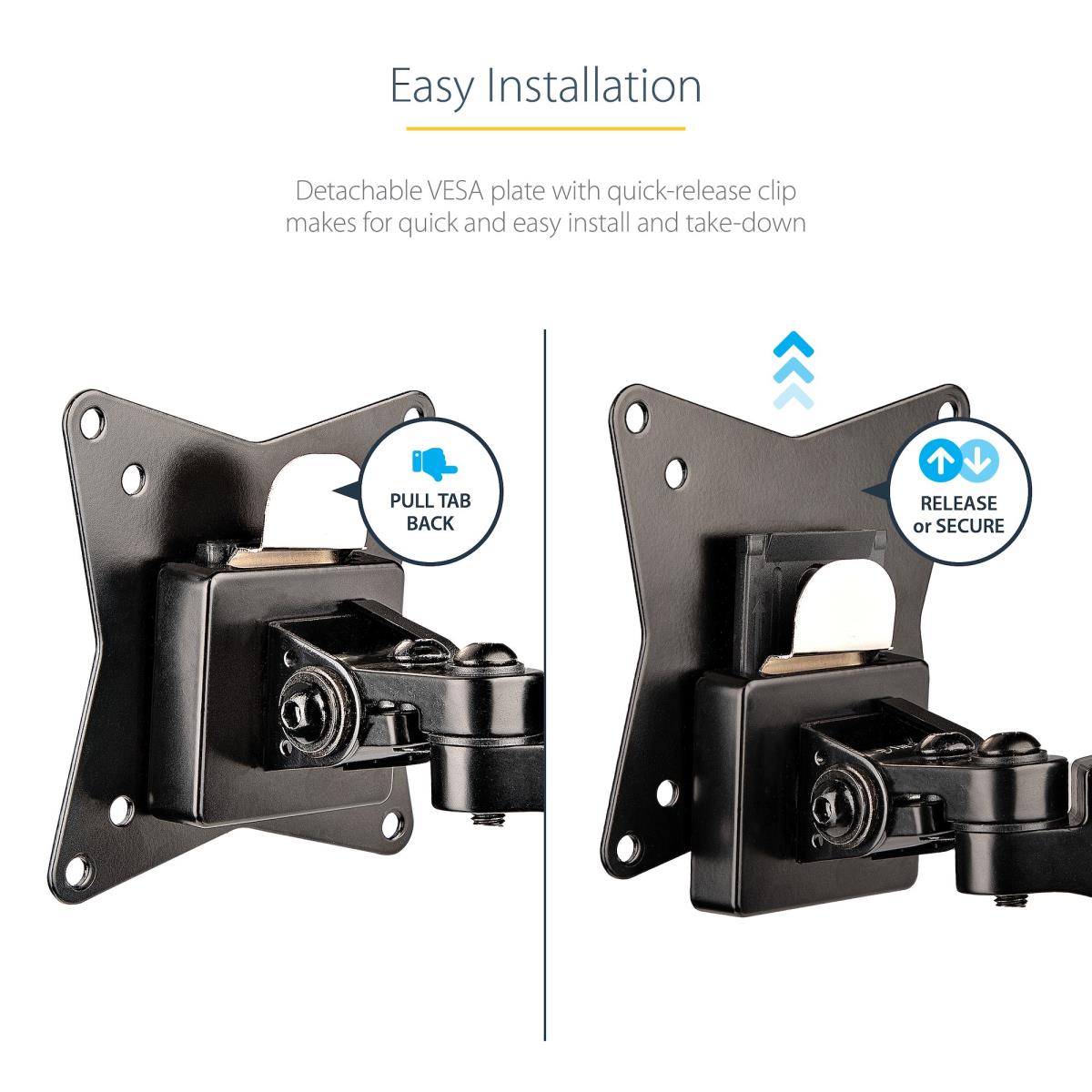 STARTECH.COM Desk Mount Monitor Arm Full Motion  Height Adjustable
