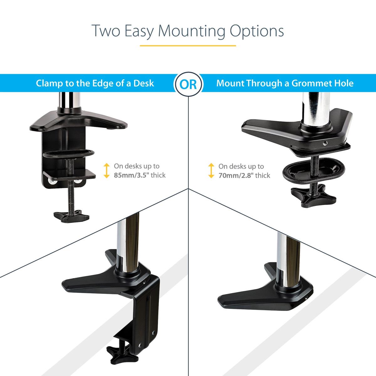STARTECH.COM Desk Mount Monitor Arm Full Motion  Height Adjustable