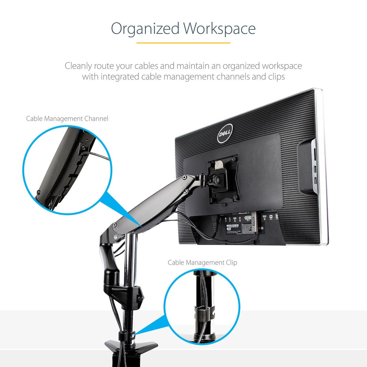STARTECH.COM Desk Mount Monitor Arm Full Motion  Height Adjustable