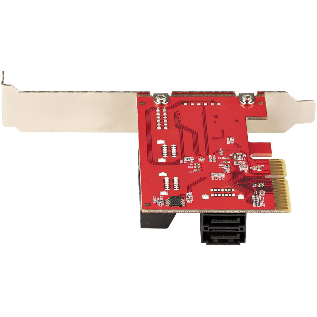 STARTECH.COM SATA Pcie Card - 6 Port Pcie SATA Expansion Card - 6gbps - Low Full Profile - Stacked SATA Connector